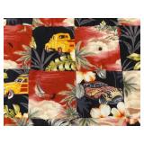 Vintage Handmade Beach Cruiser Themed Patchwork Quilt