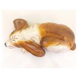 Vintage 15" Wood Carved Basset Hound Dog