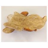 Vintage 15" Wood Carved Basset Hound Dog