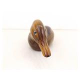 2 Vintage Wood Carved "Gene Malin"? Signed Duck Decoys