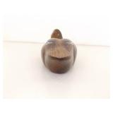 2 Vintage Wood Carved "Gene Malin"? Signed Duck Decoys