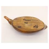 2 Vintage Wood Carved "Gene Malin"? Signed Duck Decoys