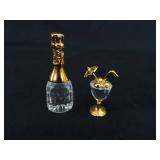 Lot of Swarovski Brand Crystal Swan, Champagne Bottle, etc.