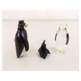 Lot of Small Glass etc. Penguin, Swan, etc. Collectible Bird Figurines