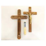 Lot of Catholic/Christian Rosaries, Memorial Crosses, etc.