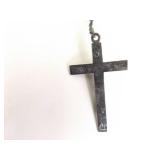 Antique Sterling Silver Catholic Rosary in Original Leather Pouch