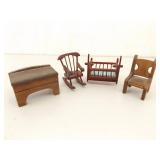 Lot of Vintage Doll House Furniture