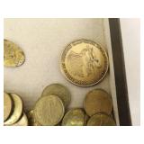 Lot of Vintage Canadian and Foreign Coins, Tokens, etc.