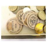 Lot of Vintage Canadian and Foreign Coins, Tokens, etc.