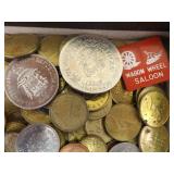 Lot of Vintage Canadian and Foreign Coins, Tokens, etc.