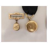 Large Lot of Antique and Vintage Gold Plated, Gold Fill, etc. Lockets, Pins, etc.