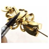 Large Lot of Antique and Vintage Gold Plated, Gold Fill, etc. Lockets, Pins, etc.