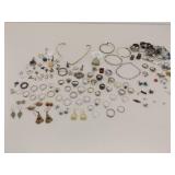 414 Grams of .925 Sterling Silver Wearable and Scrap Jewelry