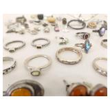 414 Grams of .925 Sterling Silver Wearable and Scrap Jewelry