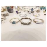 414 Grams of .925 Sterling Silver Wearable and Scrap Jewelry