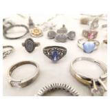 414 Grams of .925 Sterling Silver Wearable and Scrap Jewelry