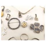 414 Grams of .925 Sterling Silver Wearable and Scrap Jewelry