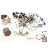 414 Grams of .925 Sterling Silver Wearable and Scrap Jewelry