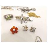 414 Grams of .925 Sterling Silver Wearable and Scrap Jewelry