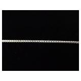 .925 Sterling Silver Dichroic Foil Glass Heart Pendant Necklace