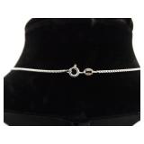 .925 Sterling Silver Dichroic Foil Glass Heart Pendant Necklace