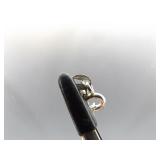 .925 Sterling Silver Dichroic Foil Glass Heart Pendant Necklace