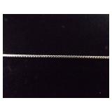 .925 Sterling Silver Purple Mojave Turquoise Cabochon Pendant Necklace