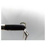 .925 Sterling Silver Purple Mojave Turquoise Cabochon Pendant Necklace