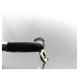 .925 Sterling Silver Purple Mojave Turquoise Cabochon Pendant Necklace