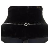 .925 Sterling Silver Articulated Bear Charm Pendant Necklace