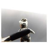 .925 Sterling Silver Articulated Bear Charm Pendant Necklace