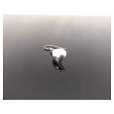 .925 Sterling Silver Inlayed Opal Dangle Hook Earrings