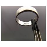 .925 Sterling Silver Hebrew "Remember Me" Band Ring Size 9