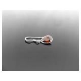 .925 Sterling Silver Citrine Dangle Hook Earrings