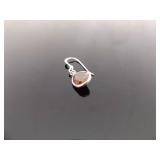 .925 Sterling Silver Citrine Dangle Hook Earrings