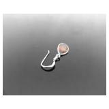 .925 Sterling Silver Citrine Dangle Hook Earrings