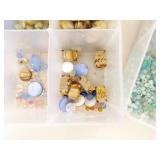 Lot of Vintage Beads and Bead Making Supplies, Tools etc.