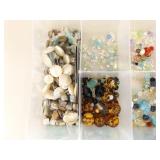 Lot of Vintage Beads and Bead Making Supplies, Tools etc.