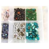Lot of Vintage Beads and Bead Making Supplies, Tools etc.