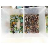 Lot of Vintage Beads and Bead Making Supplies, Tools etc.