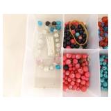 Lot of Vintage Beads and Bead Making Supplies, Tools etc.