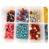 Lot of Vintage Beads and Bead Making Supplies, Tools etc.