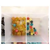 Lot of Vintage Beads and Bead Making Supplies, Tools etc.
