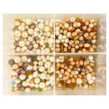 Lot of Vintage Beads and Bead Making Supplies, Tools etc.