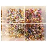 Lot of Vintage Beads and Bead Making Supplies, Tools etc.