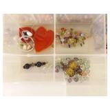 Lot of Vintage Beads and Bead Making Supplies, Tools etc.
