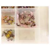 Lot of Vintage Beads and Bead Making Supplies, Tools etc.