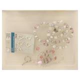 Lot of Vintage Beads and Bead Making Supplies, Tools etc.