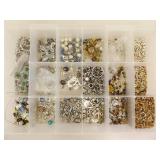 Lot of Vintage Beads and Bead Making Supplies, Tools etc.