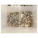 Lot of Vintage Beads and Bead Making Supplies, Tools etc.